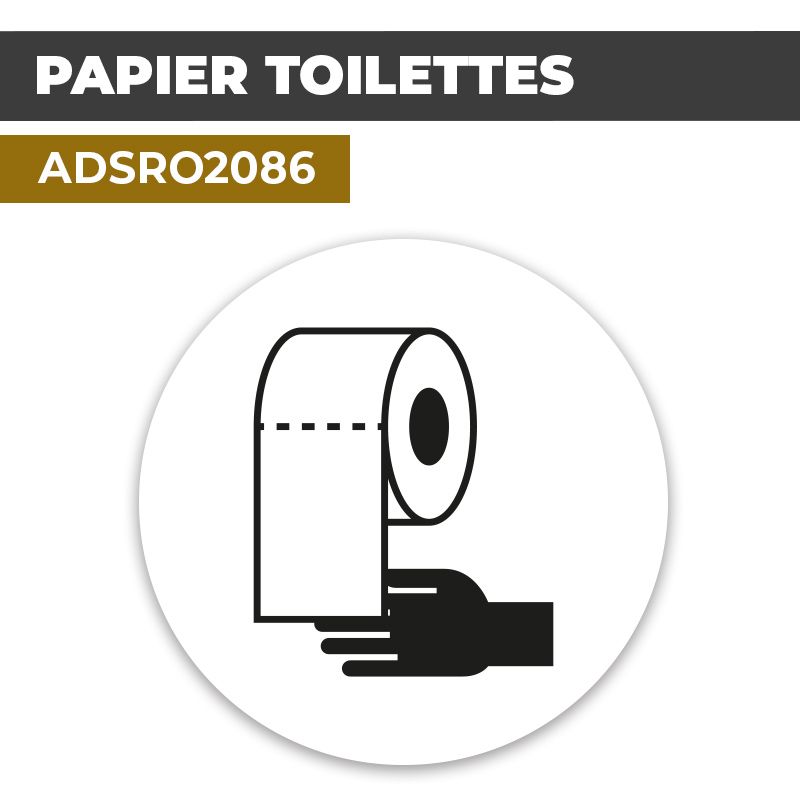 Autocollant PAPIER TOILETTE | Toilettes WC