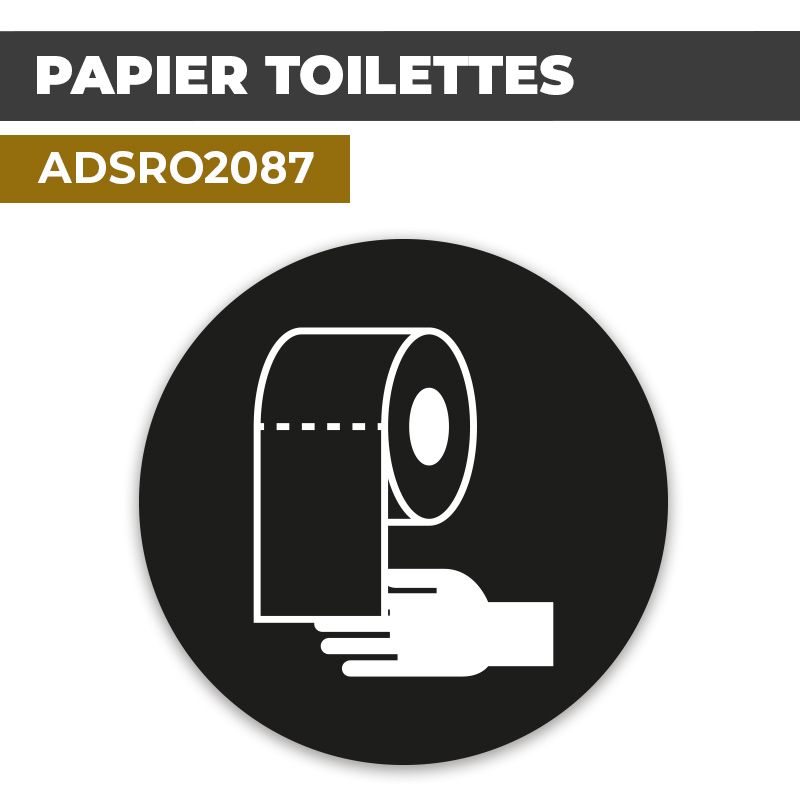 Autocollant PAPIER TOILETTE | Toilettes WC