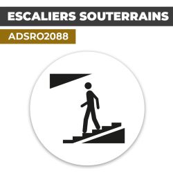 Autocollant ESCALIERS SOUTERRAINS | Accès au sous-sol