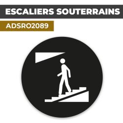 Autocollant ESCALIERS SOUTERRAINS | Accès au sous-sol