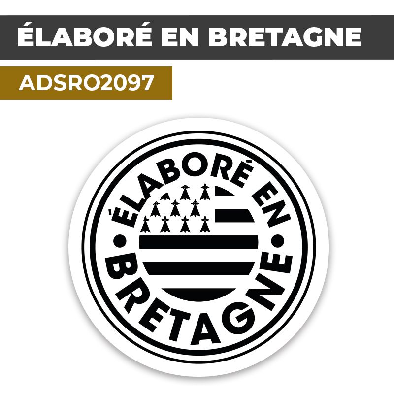 Autocollant ÉLABORÉ EN BRETAGNE | Made in Bretagne