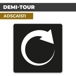Autocollant DEMI-TOUR | Direction