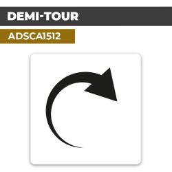 Autocollant DEMI-TOUR | Direction