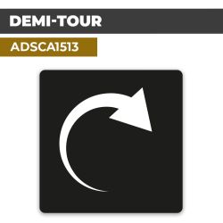 Autocollant DEMI-TOUR | Direction
