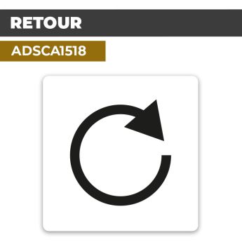 Autocollant RETOUR | Flèches