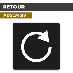 Autocollant RETOUR | Flèches