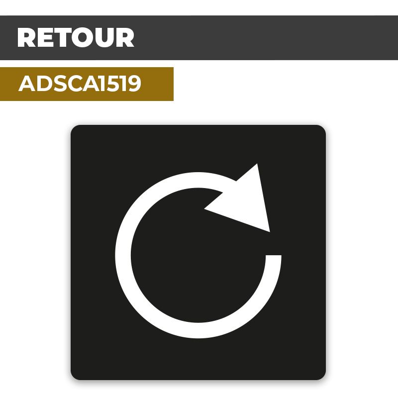 Autocollant RETOUR | Flèches