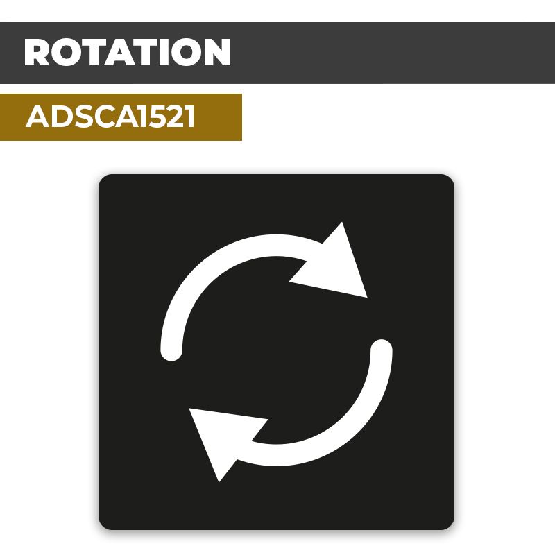 Autocollant ROTATION | Direction