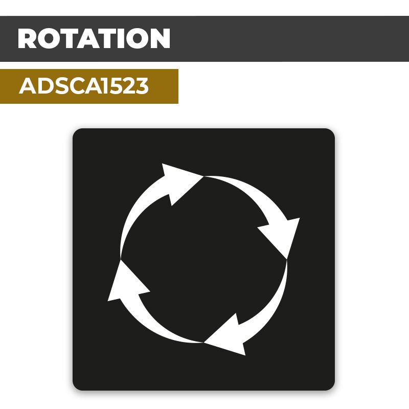 Autocollant ROTATION | Direction