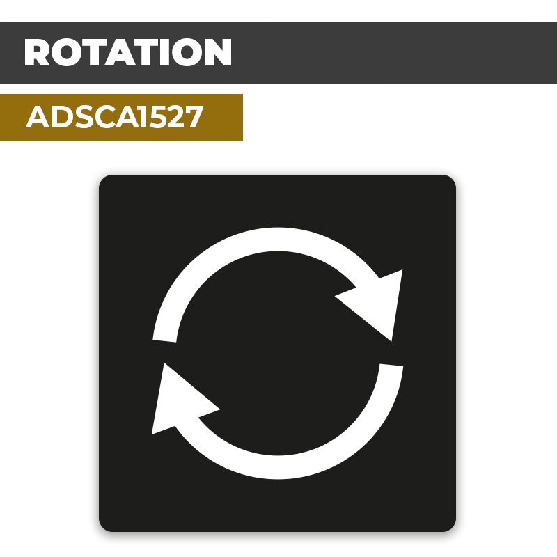 Autocollant ROTATION | Direction