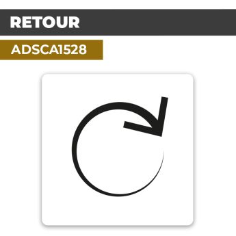 Autocollant RETOUR | Flèches