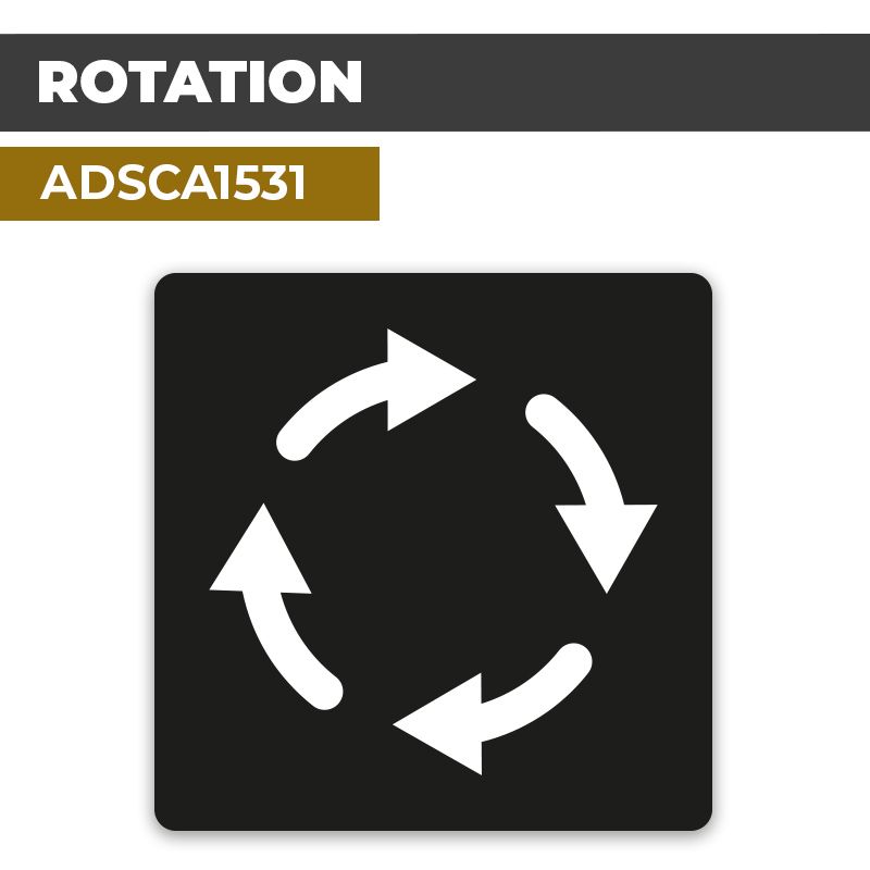 Autocollant ROTATION | Direction