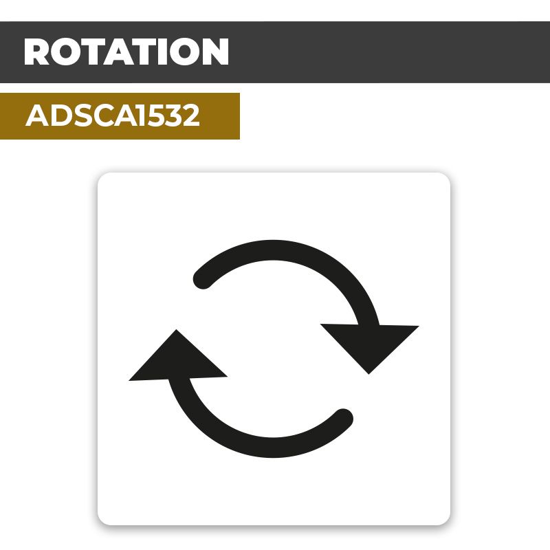 Autocollant ROTATION | Direction