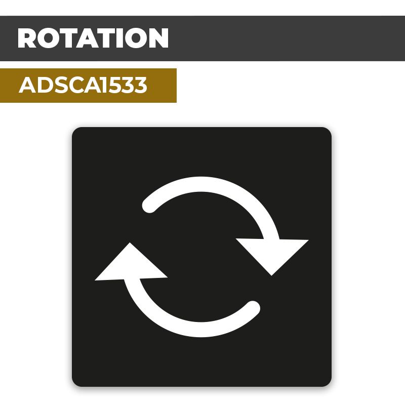 Autocollant ROTATION | Direction