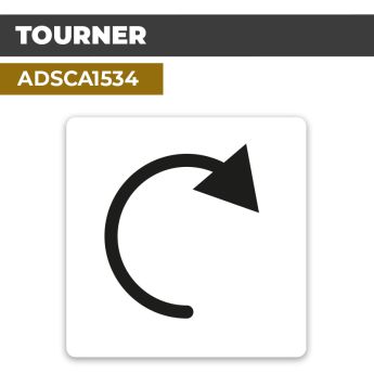 Autocollant TOURNER | Direction