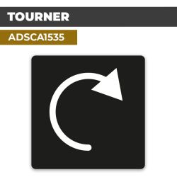 Autocollant TOURNER | Direction