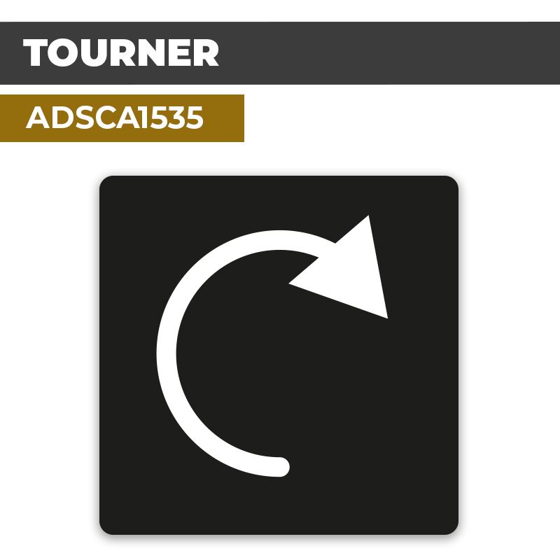 Autocollant TOURNER | Direction