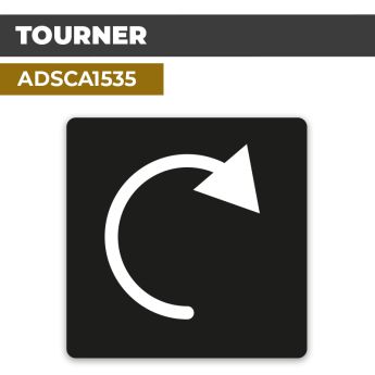 Autocollant TOURNER | Direction
