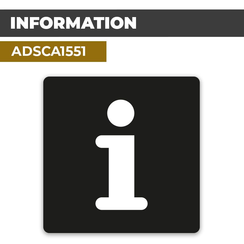 Autocollant INFORMATION | Renseignements