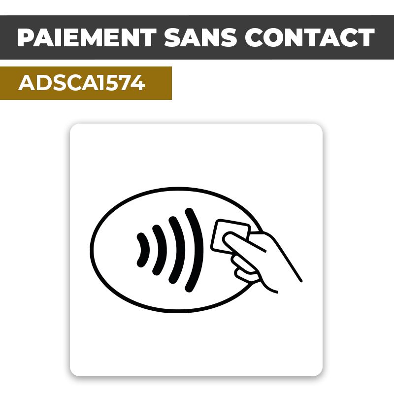 Autocollant PAIEMENT SANS CONTACT | Moyens de paiement