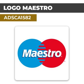 Autocollant LOGO MAESTRO | Moyens de paiement