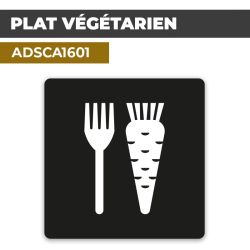 Autocollant PLAT VÉGÉTARIEN | Cuisine végétarienne
