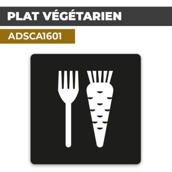 Autocollant PLAT VÉGÉTARIEN | Cuisine végétarienne
