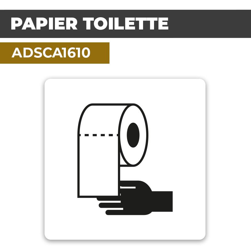 Autocollant PAPIER TOILETTE | Toilettes WC