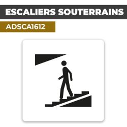 Autocollant ESCALIERS SOUTERRAINS | Accès au sous-sol