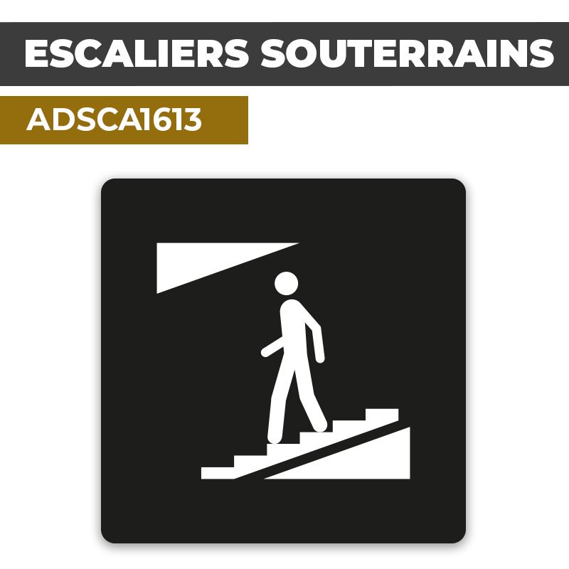 Autocollant ESCALIERS SOUTERRAINS | Accès au sous-sol