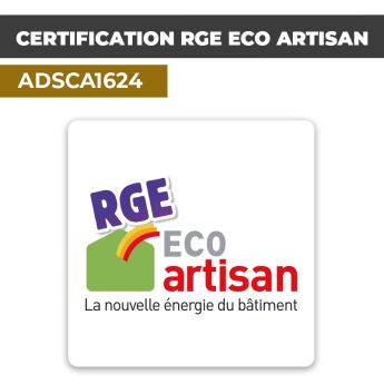 Autocollant CERTIFICATION RGE ÉCO ARTISAN | Labels et certifications