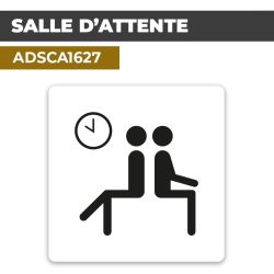 Autocollant SALLE D'ATTENTE | Locaux et bureaux