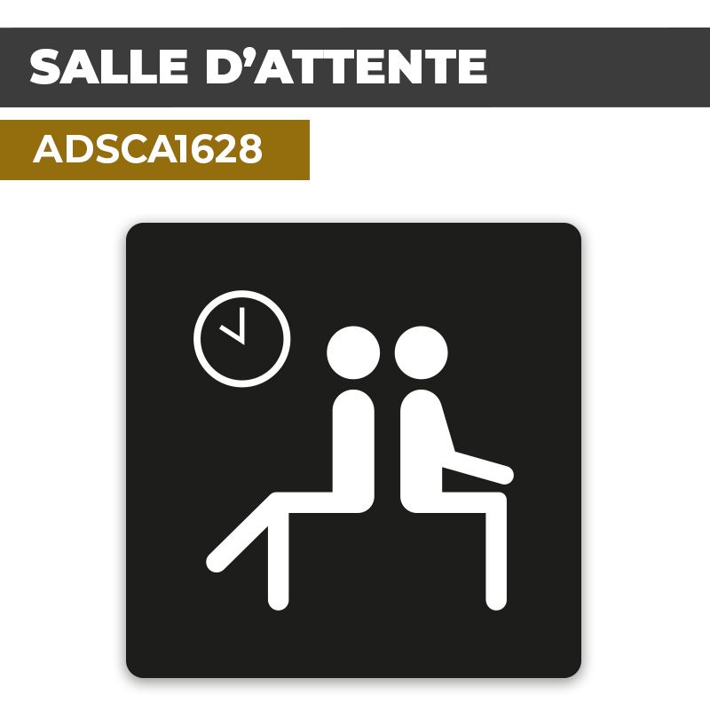 Autocollant SALLE D'ATTENTE | Locaux et bureaux