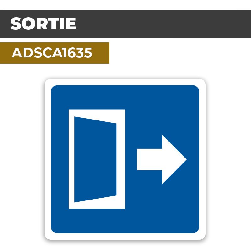 Autocollant SORTIE | Parcours et issues