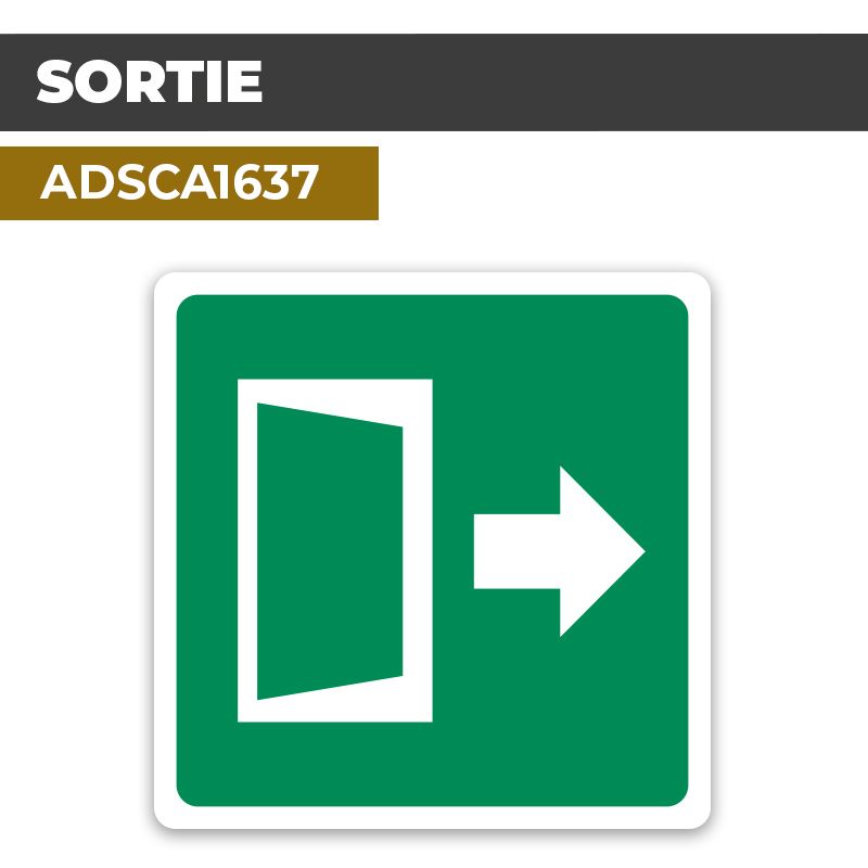 Autocollant SORTIE | Parcours et issues