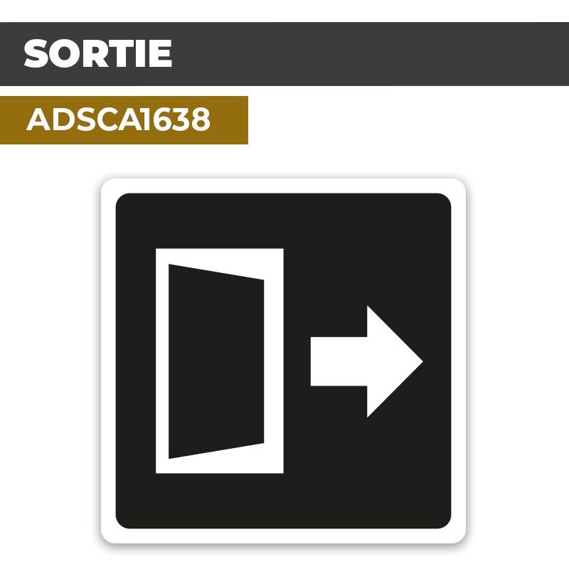 Autocollant SORTIE | Parcours et issues