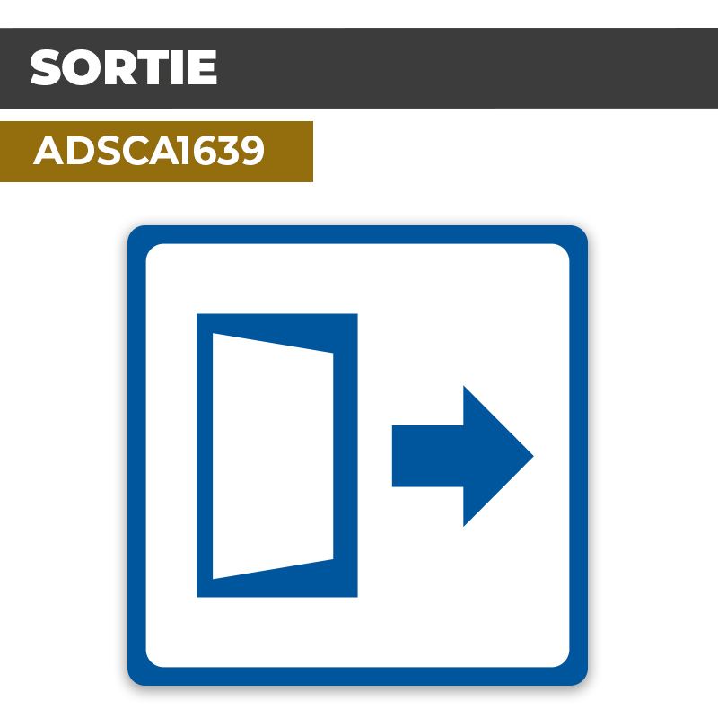 Autocollant SORTIE | Parcours et issues