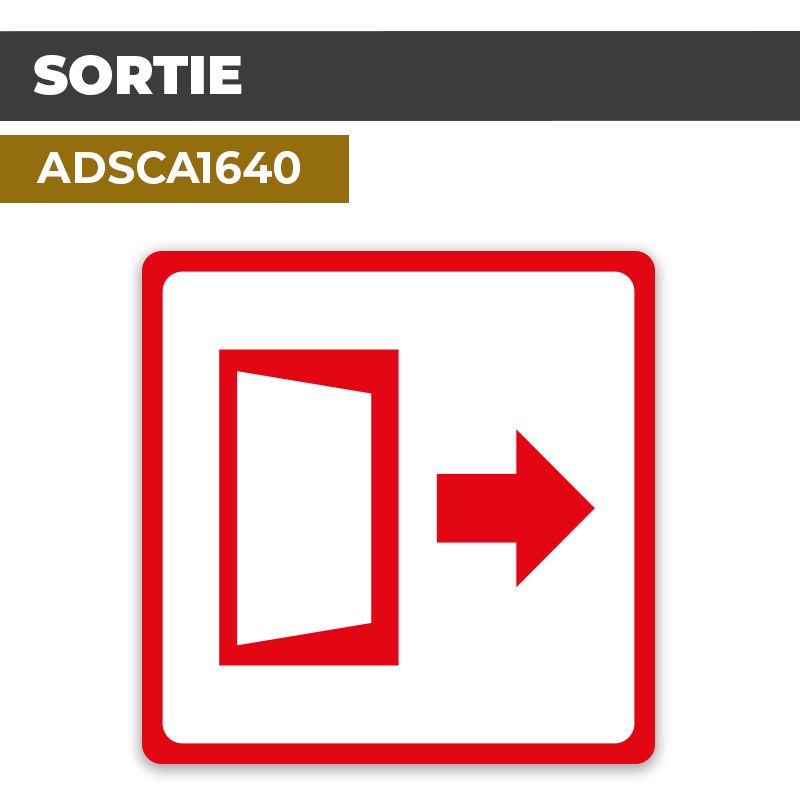 Autocollant SORTIE | Parcours et issues