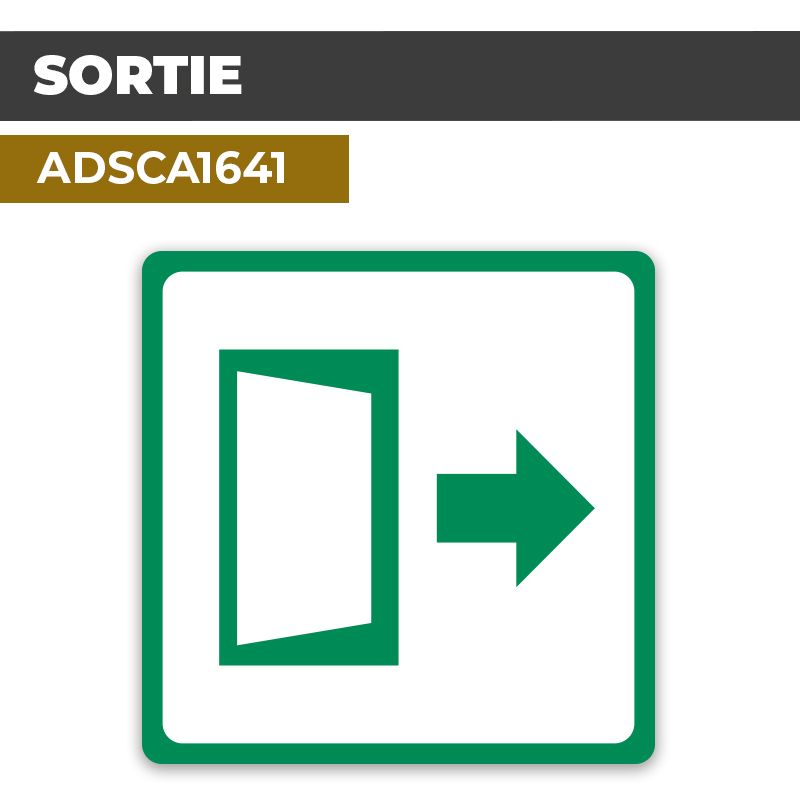 Autocollant SORTIE | Parcours et issues