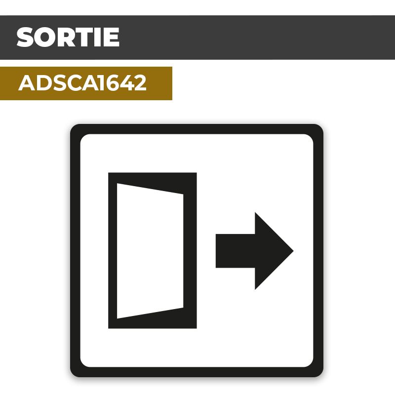 Autocollant SORTIE | Parcours et issues