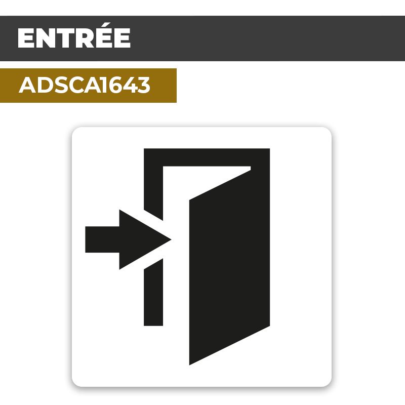 Autocollant ENTRÉE | Parcours et accueil
