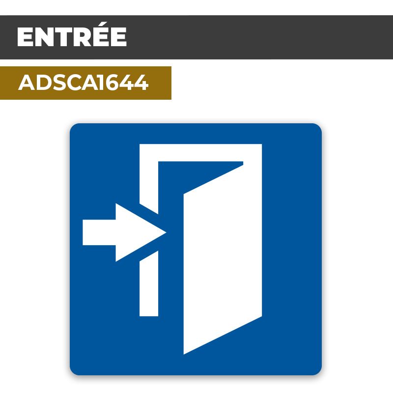 Autocollant ENTRÉE | Parcours et accueil