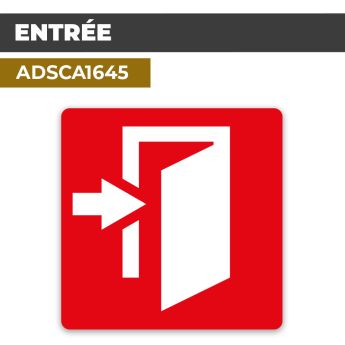 Autocollant ENTRÉE | Parcours et accueil