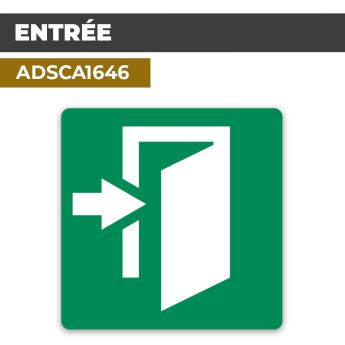 Autocollant ENTRÉE | Parcours et accueil