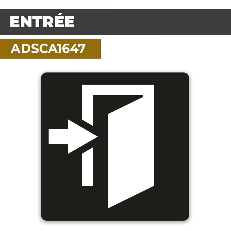 Autocollant ENTRÉE | Parcours et accueil