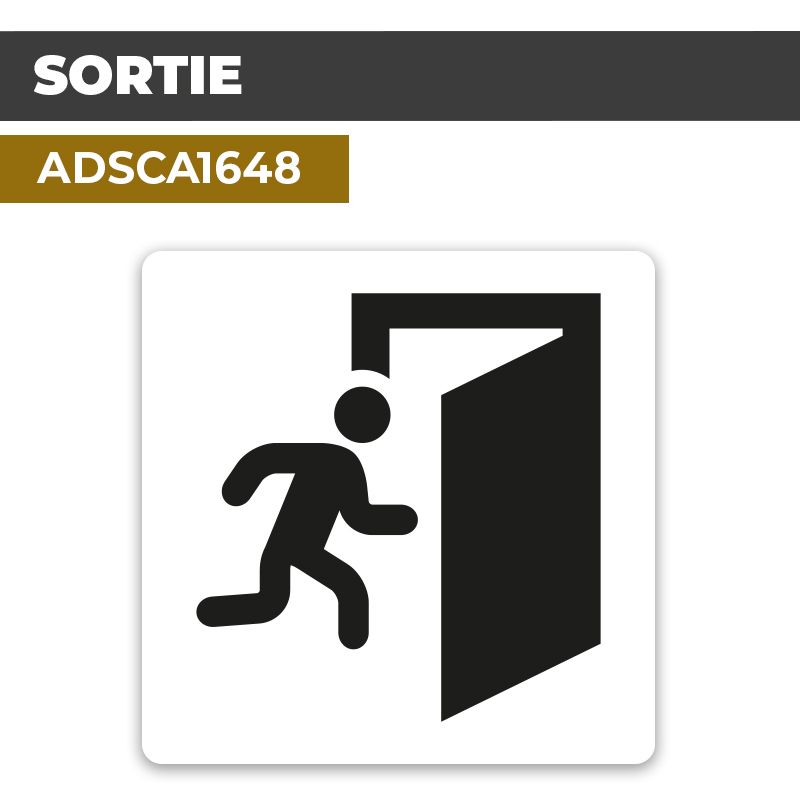 Autocollant SORTIE | Parcours et issues