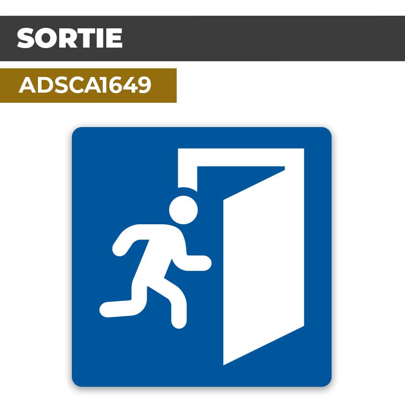 Autocollant SORTIE | Parcours et issues
