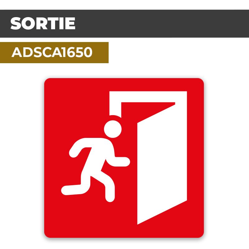 Autocollant SORTIE | Parcours et issues