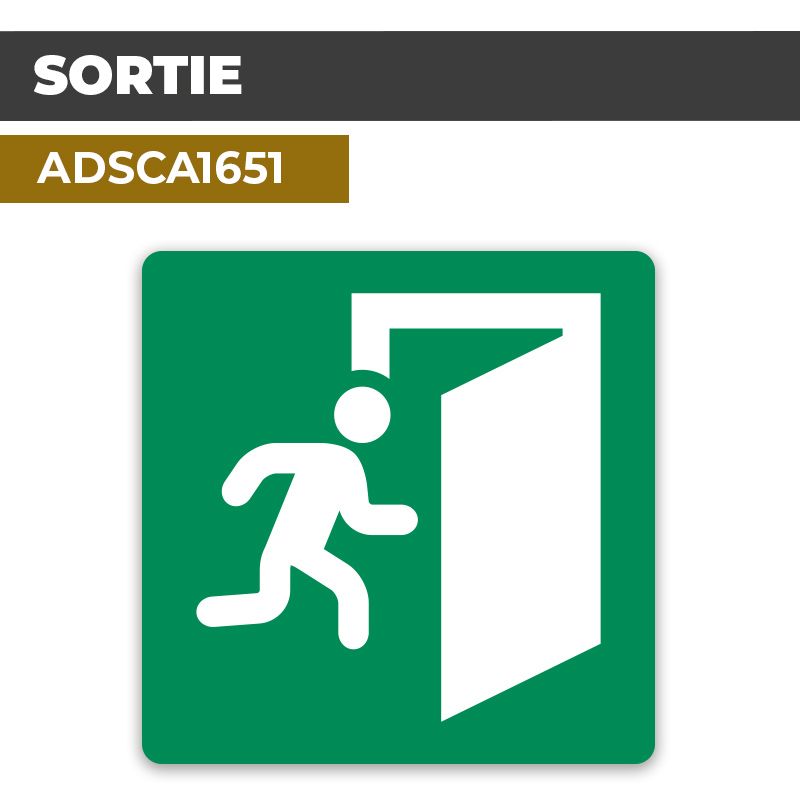 Autocollant SORTIE | Parcours et issues