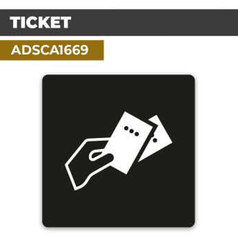 Autocollant TICKET | Billetterie